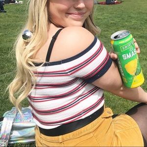 Pac Sun off the shoulder crop top 🍒